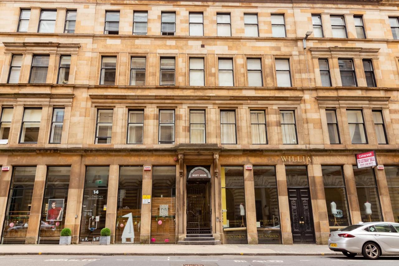 Modern Merchant City Apartment By George Square Glasgow Exterior photo